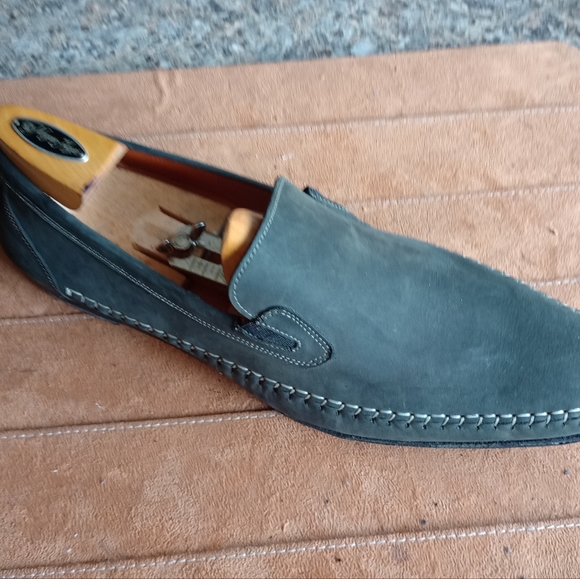 MEZLAN Men's Rare Green Suede Slipon Loafer Size 13M (27) - Picture 10 of 12